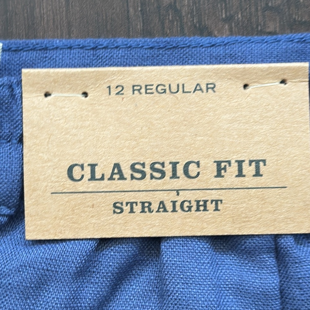 LL BEAN WOMENS SHORTS CLASSIC FIT STRAIGHT LINEN BLUE NEW SIZE 12 - Picture 3 of 6